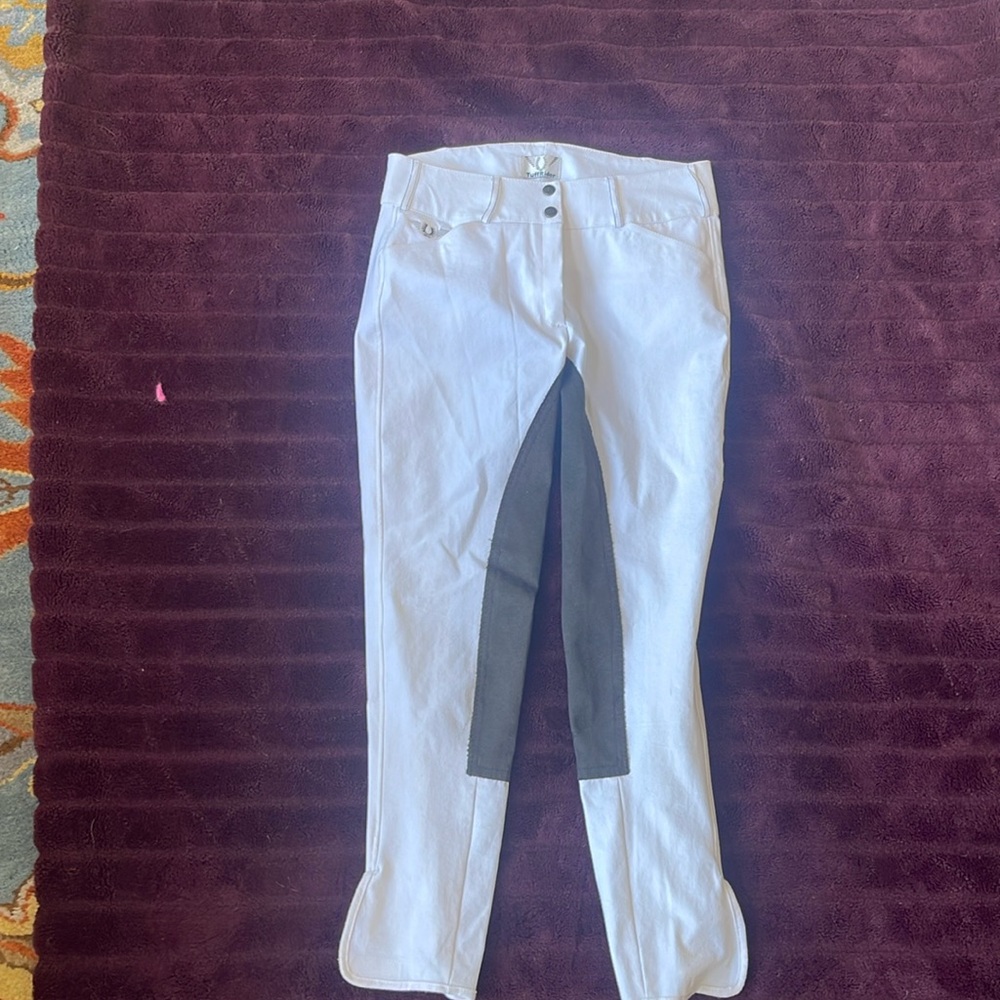 NWT Tuff rider white full seat breeches. Size 26 women’s